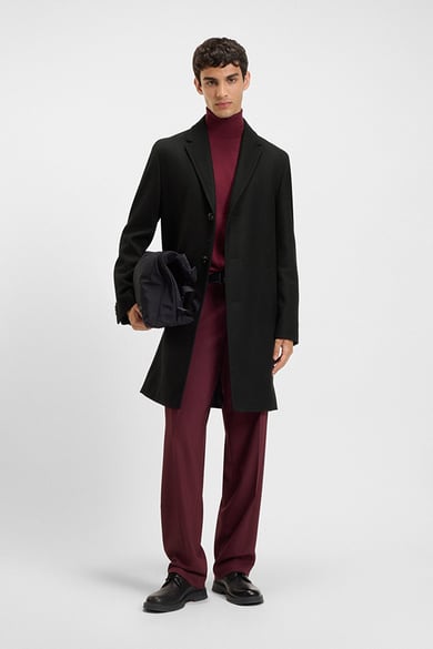 ΠΑΛΤΟ HUGO - 001 ΜΑΥΡΟ